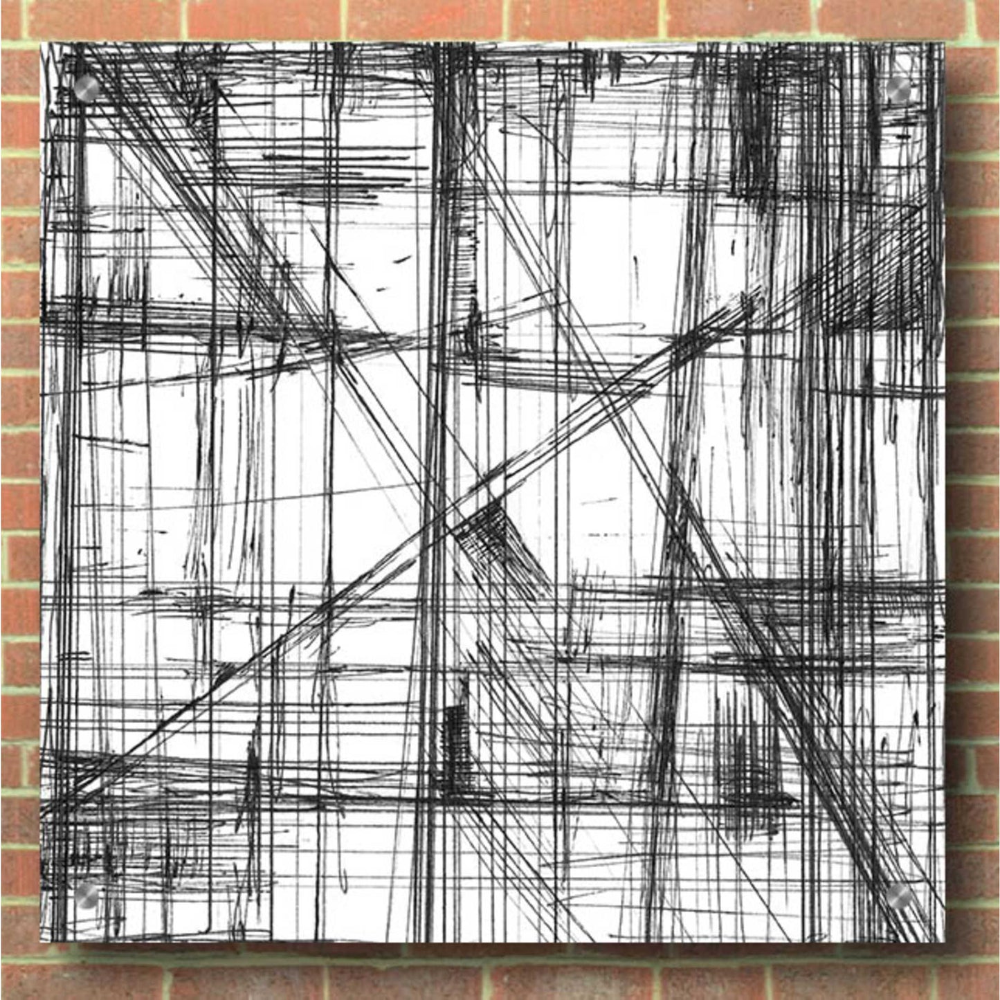 Epic Art 'Intersect II' by Ethan Harper, Acrylic Glass Wall Art,36x36