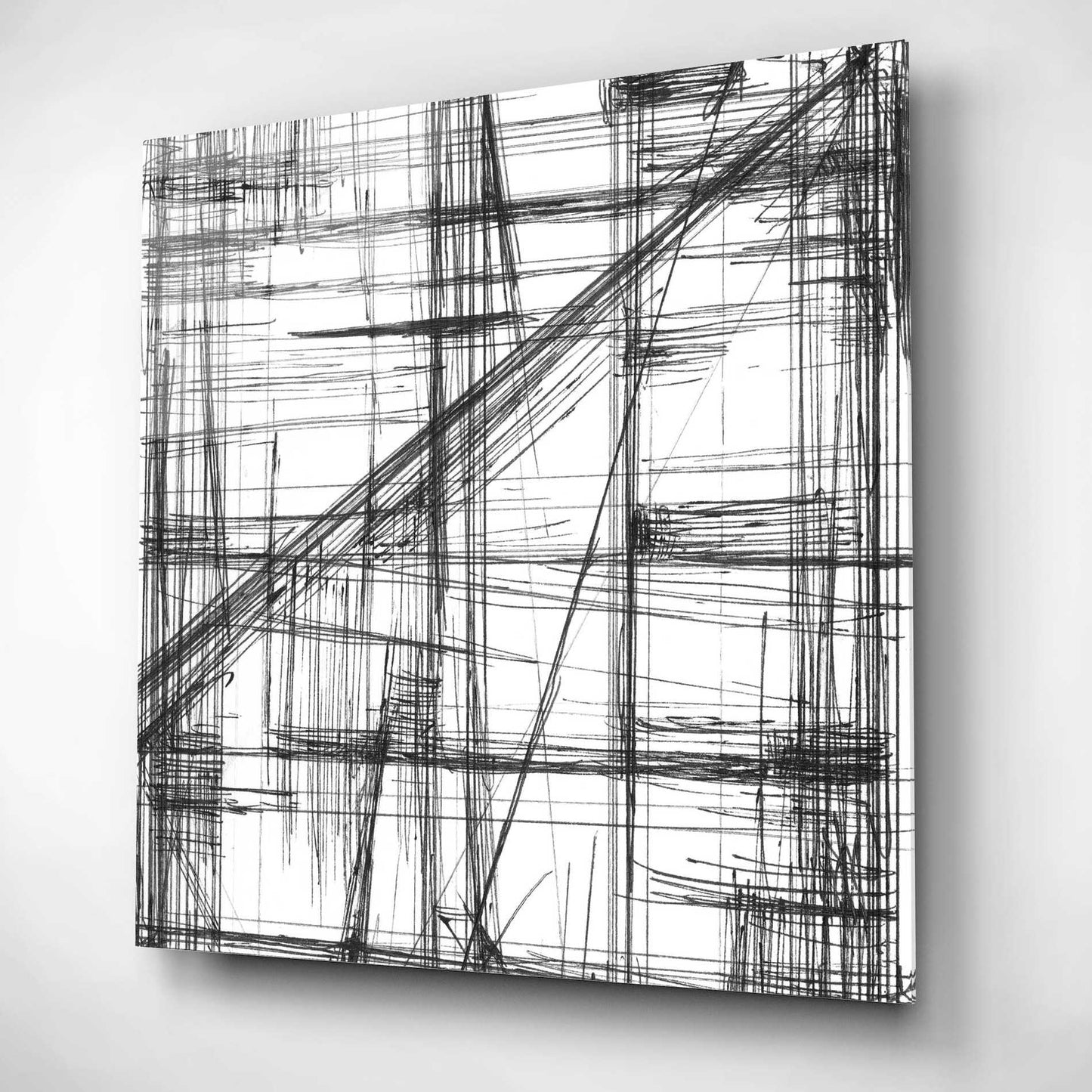 Epic Art 'Intersect I' by Ethan Harper, Acrylic Glass Wall Art,12x12