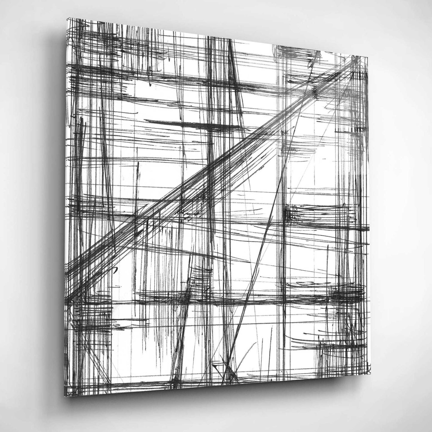 Epic Art 'Intersect I' by Ethan Harper, Acrylic Glass Wall Art,12x12