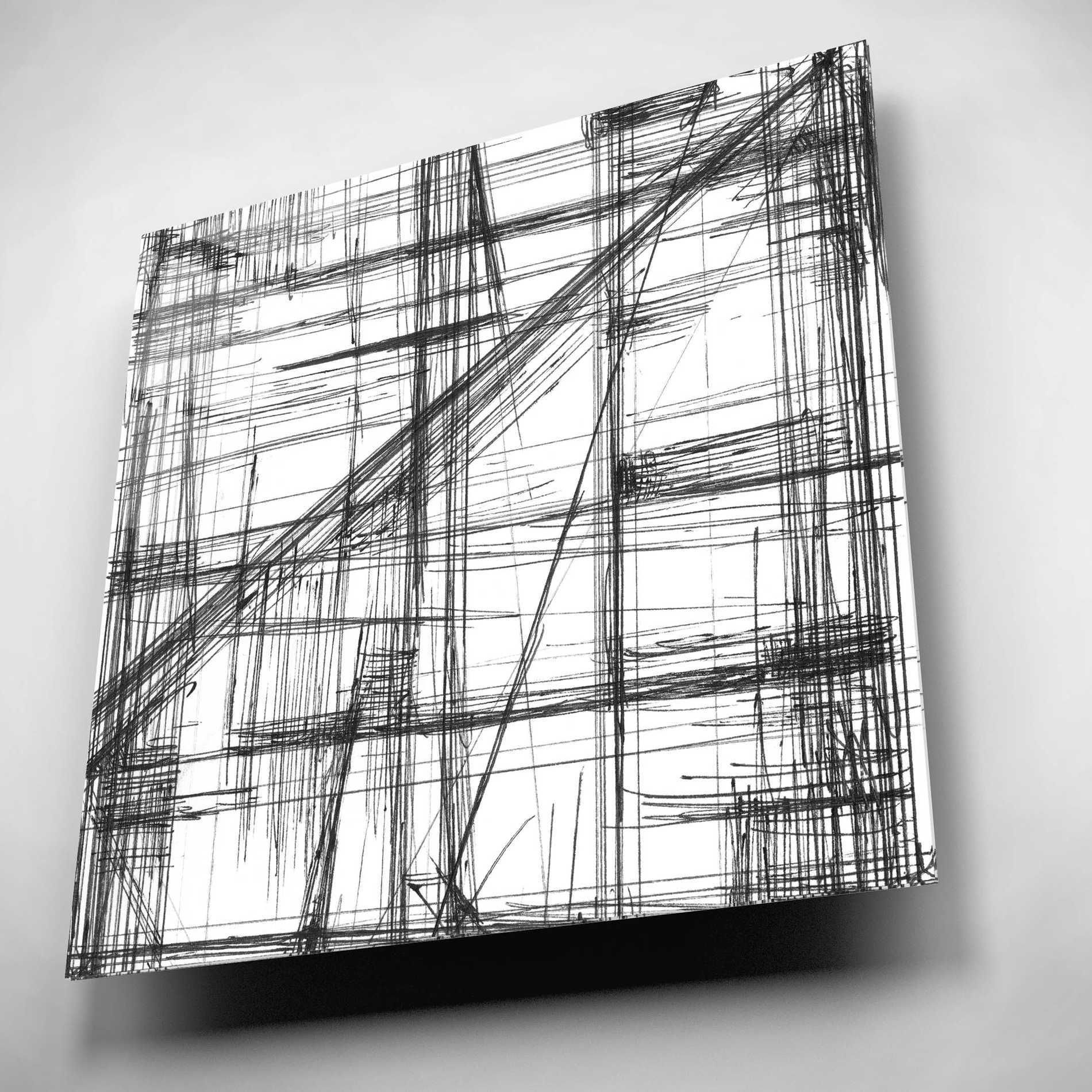 Epic Art 'Intersect I' by Ethan Harper, Acrylic Glass Wall Art,12x12