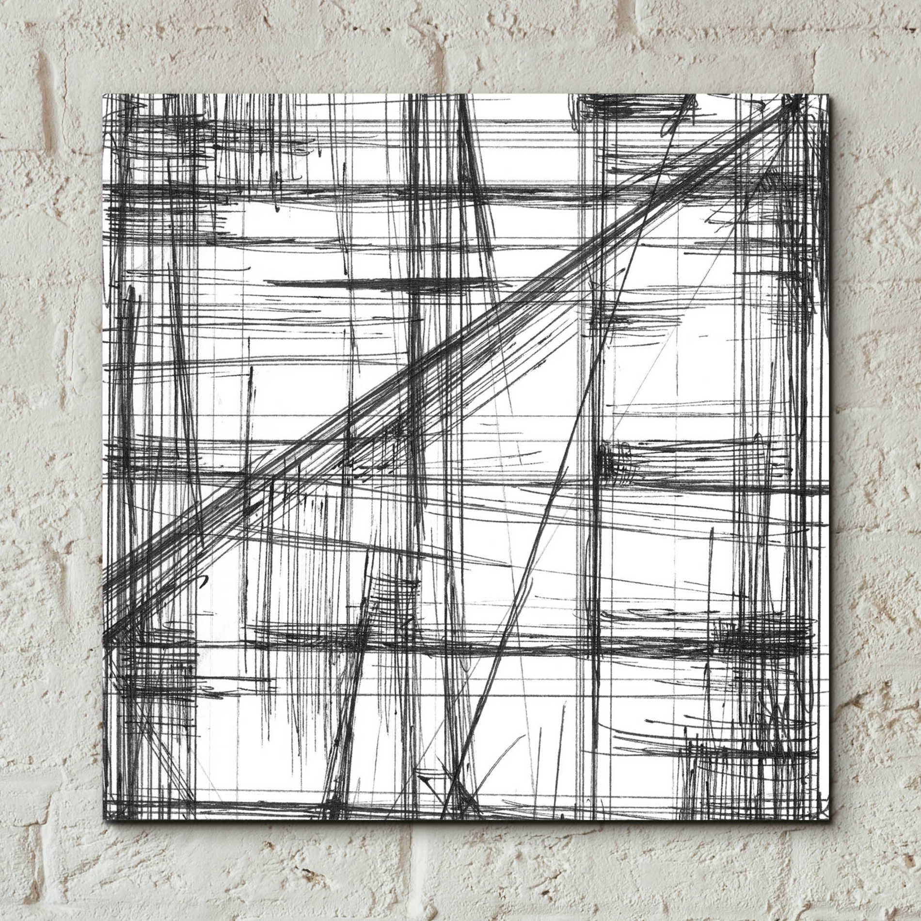 Epic Art 'Intersect I' by Ethan Harper, Acrylic Glass Wall Art,12x12