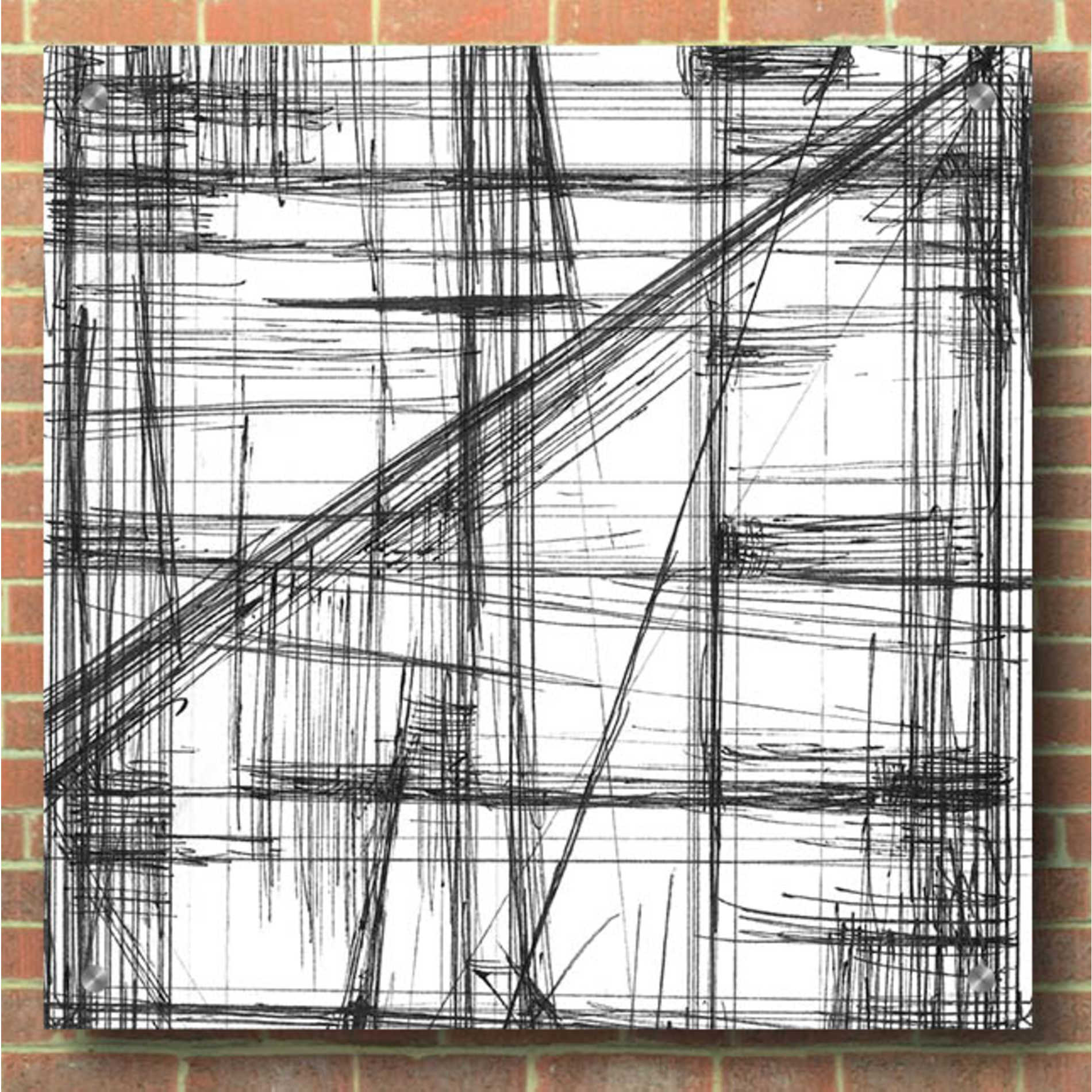 Epic Art 'Intersect I' by Ethan Harper, Acrylic Glass Wall Art,36x36