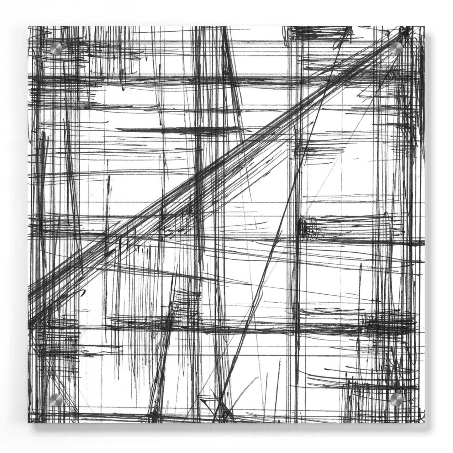 Epic Art 'Intersect I' by Ethan Harper, Acrylic Glass Wall Art,36x36