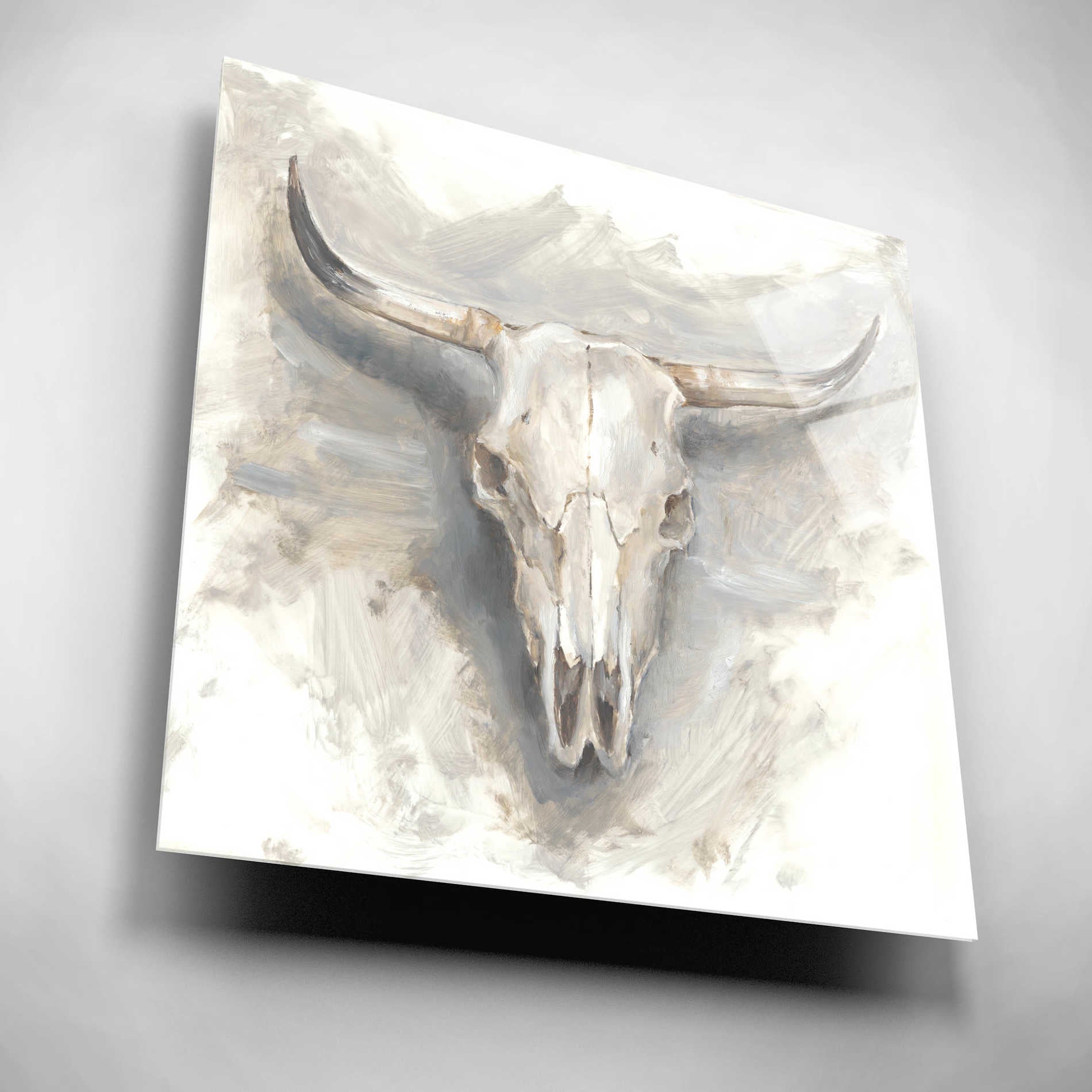 Epic Art 'Cattle Mount I' by Ethan Harper, Acrylic Glass Wall Art,12x12