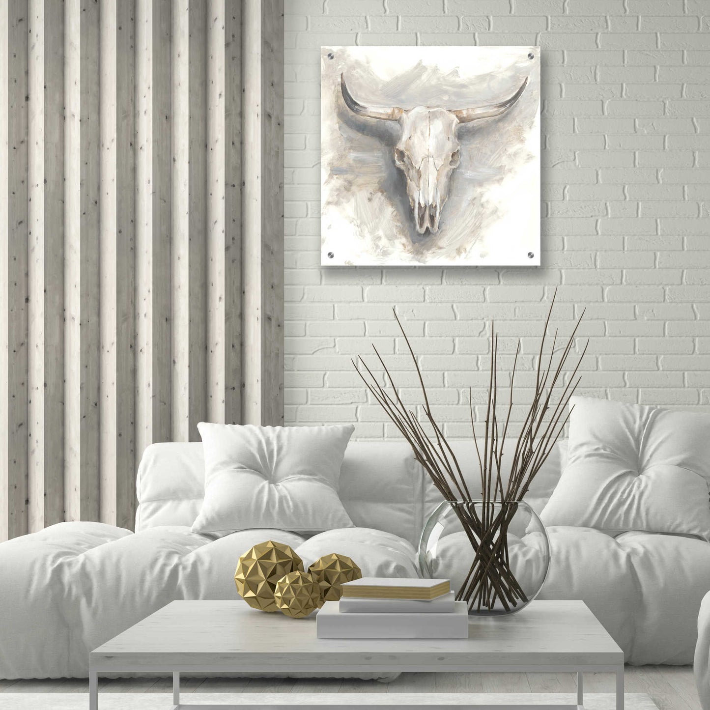 Epic Art 'Cattle Mount I' by Ethan Harper, Acrylic Glass Wall Art,24x24