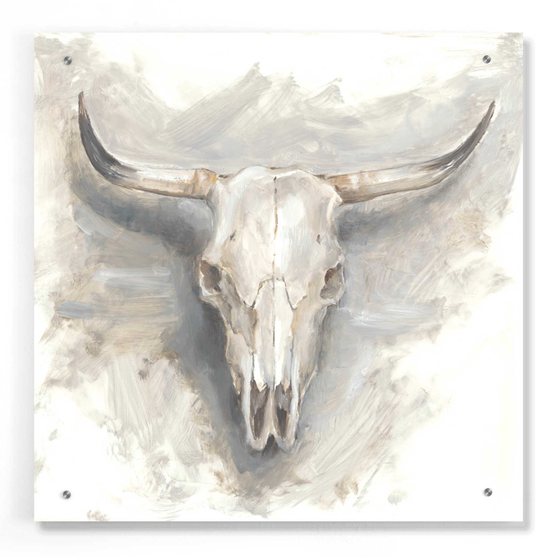 Epic Art 'Cattle Mount I' by Ethan Harper, Acrylic Glass Wall Art,24x24