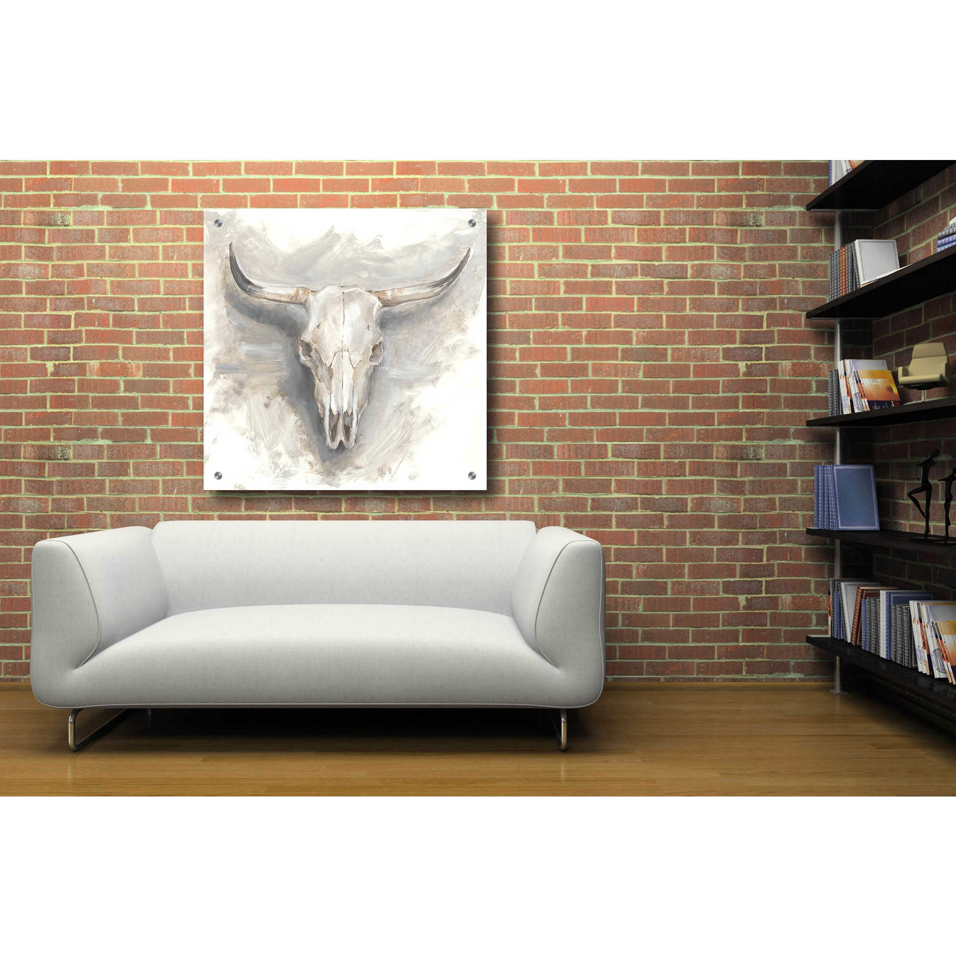 Epic Art 'Cattle Mount I' by Ethan Harper, Acrylic Glass Wall Art,36x36
