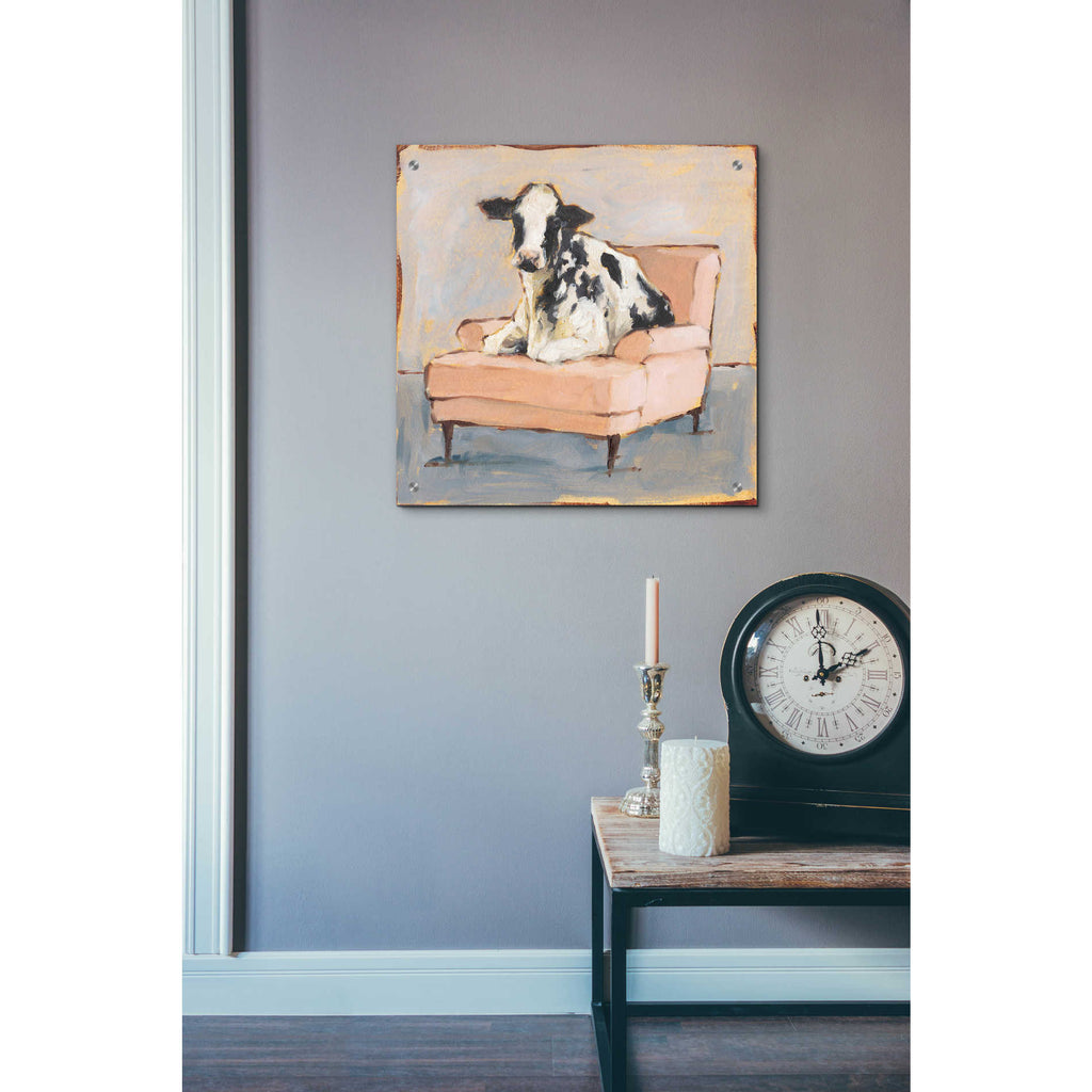 Epic Art 'Moo-ving In II' by Ethan Harper, Acrylic Glass Wall Art,24x24