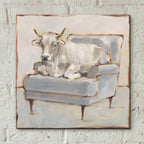 Epic Art 'Moo-ving In III' by Ethan Harper, Acrylic Glass Wall Art,12x12