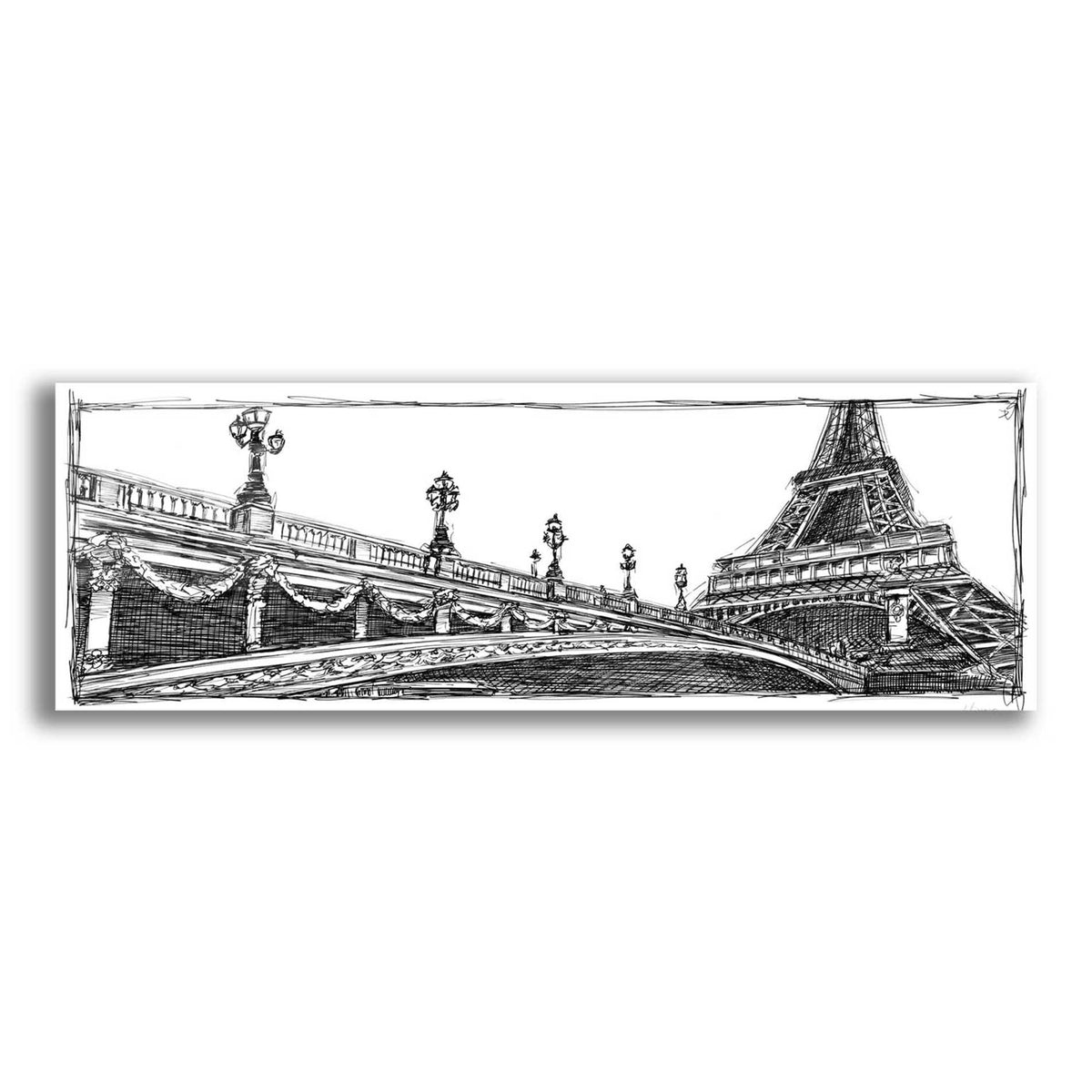 Epic Art 'Study of Paris' by Ethan Harper, Acrylic Glass Wall Art