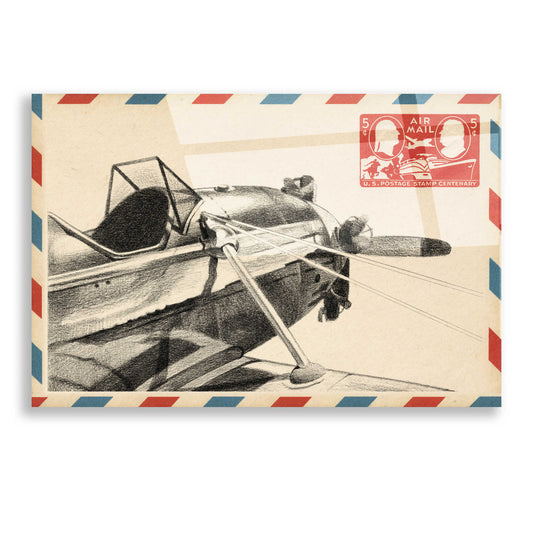 Epic Art 'Small Vintage Airmail I' by Ethan Harper, Acrylic Glass Wall Art