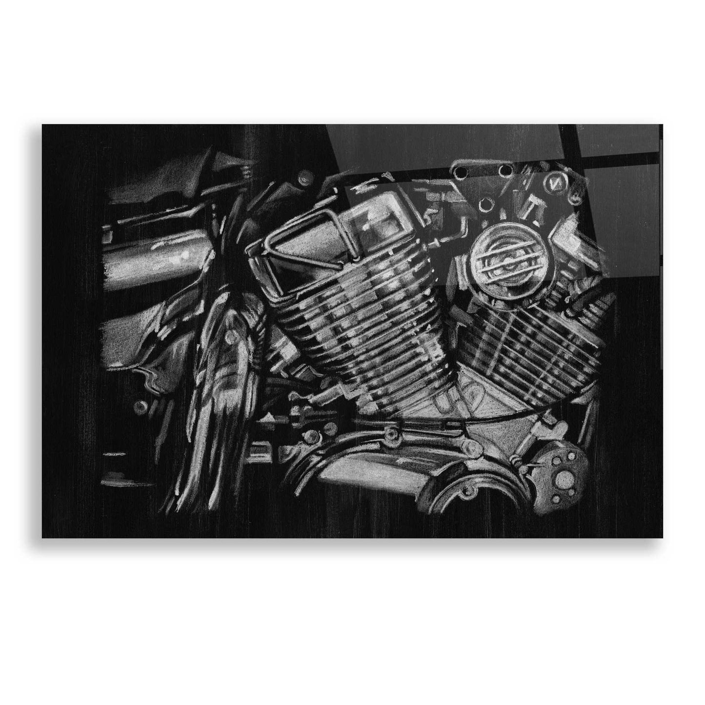 Epic Art 'Polished Chrome I' by Ethan Harper, Acrylic Glass Wall Art,24x16