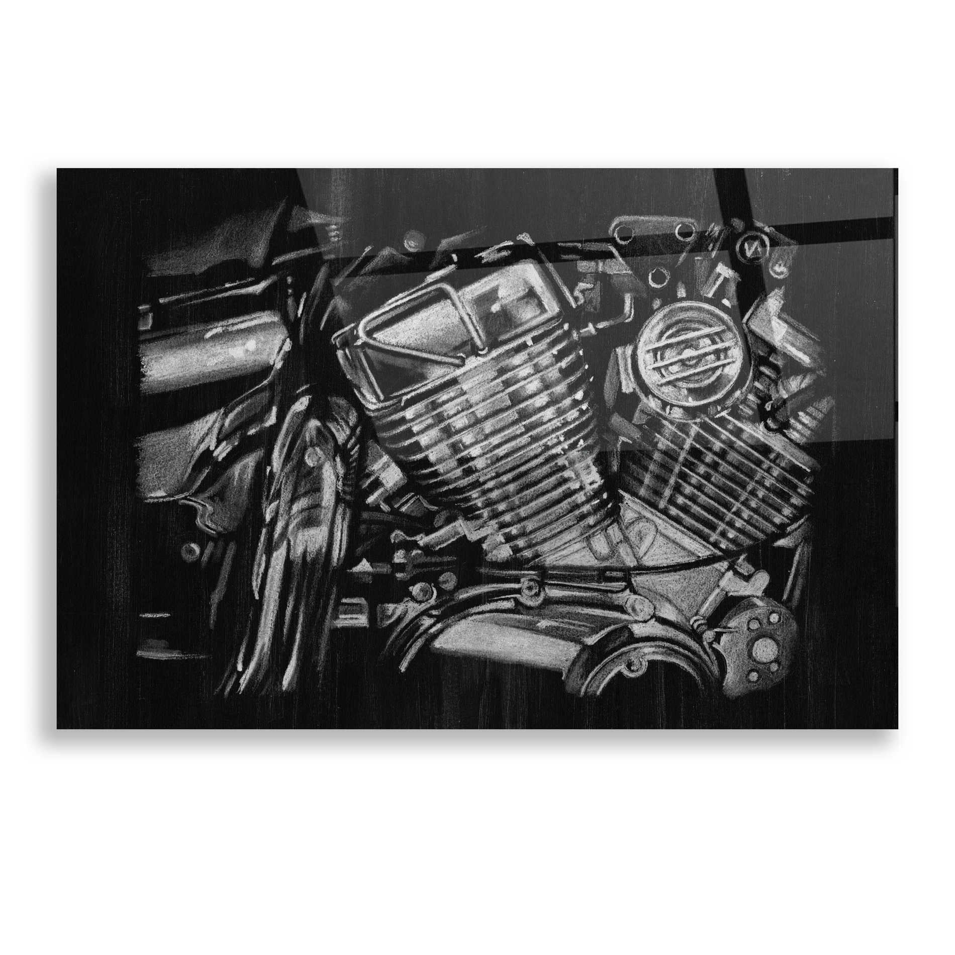 Epic Art 'Polished Chrome I' by Ethan Harper, Acrylic Glass Wall Art