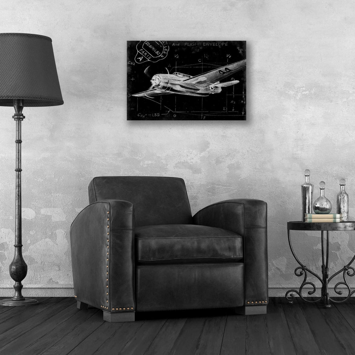 Epic Art 'Flight Schematic II' by Ethan Harper, Acrylic Glass Wall Art,24x16