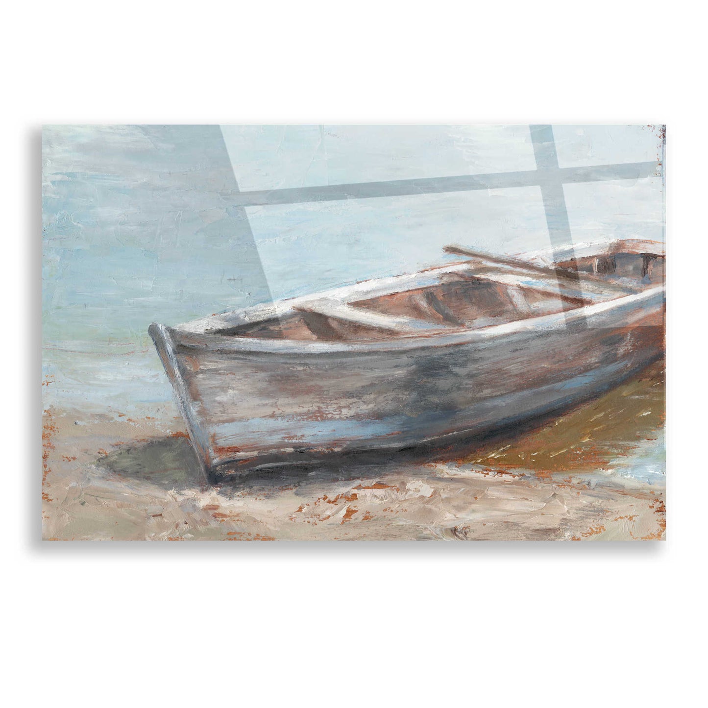 Epic Art 'Whitewashed Boat II' by Ethan Harper, Acrylic Glass Wall Art,16x12