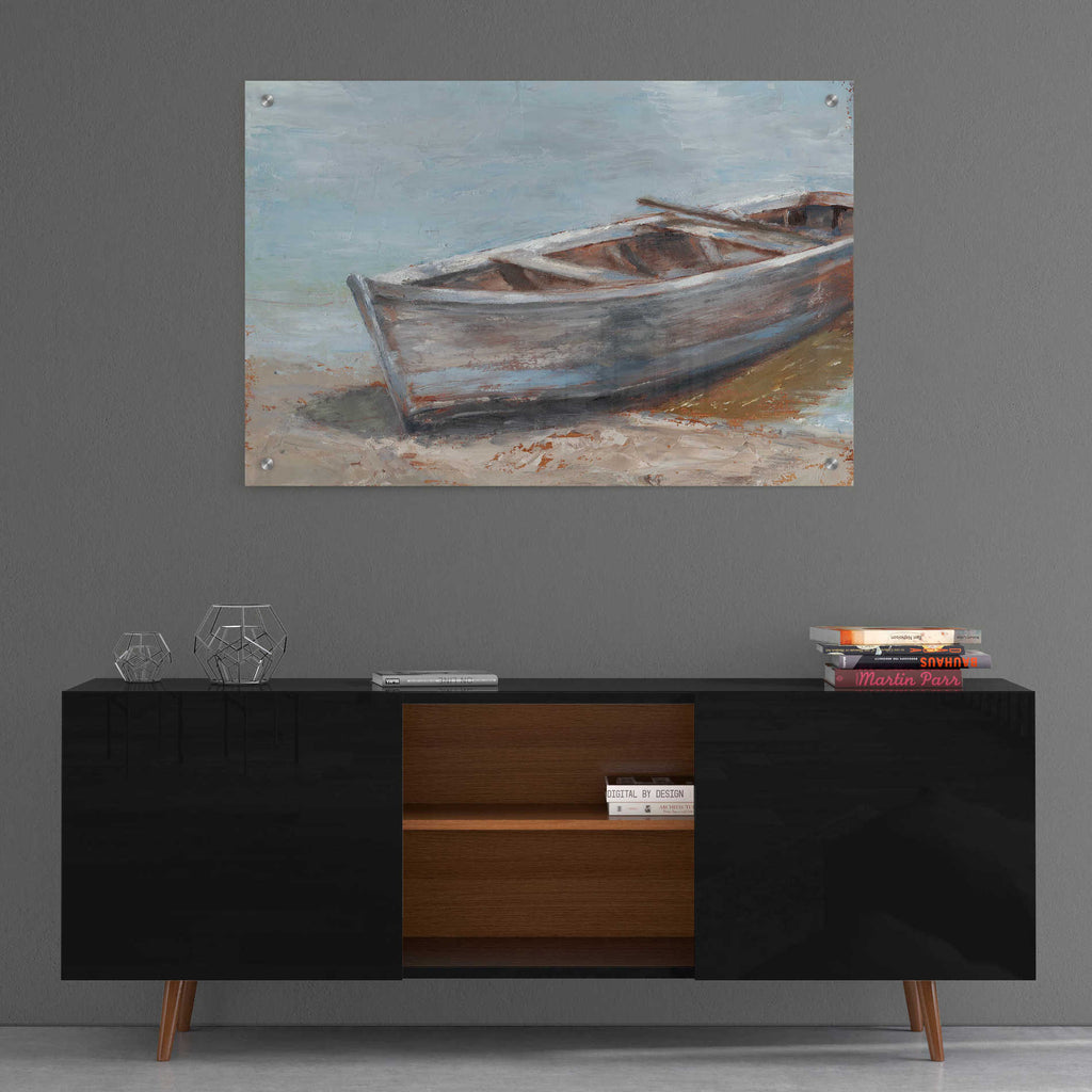 Epic Art 'Whitewashed Boat II' by Ethan Harper, Acrylic Glass Wall Art,36x24
