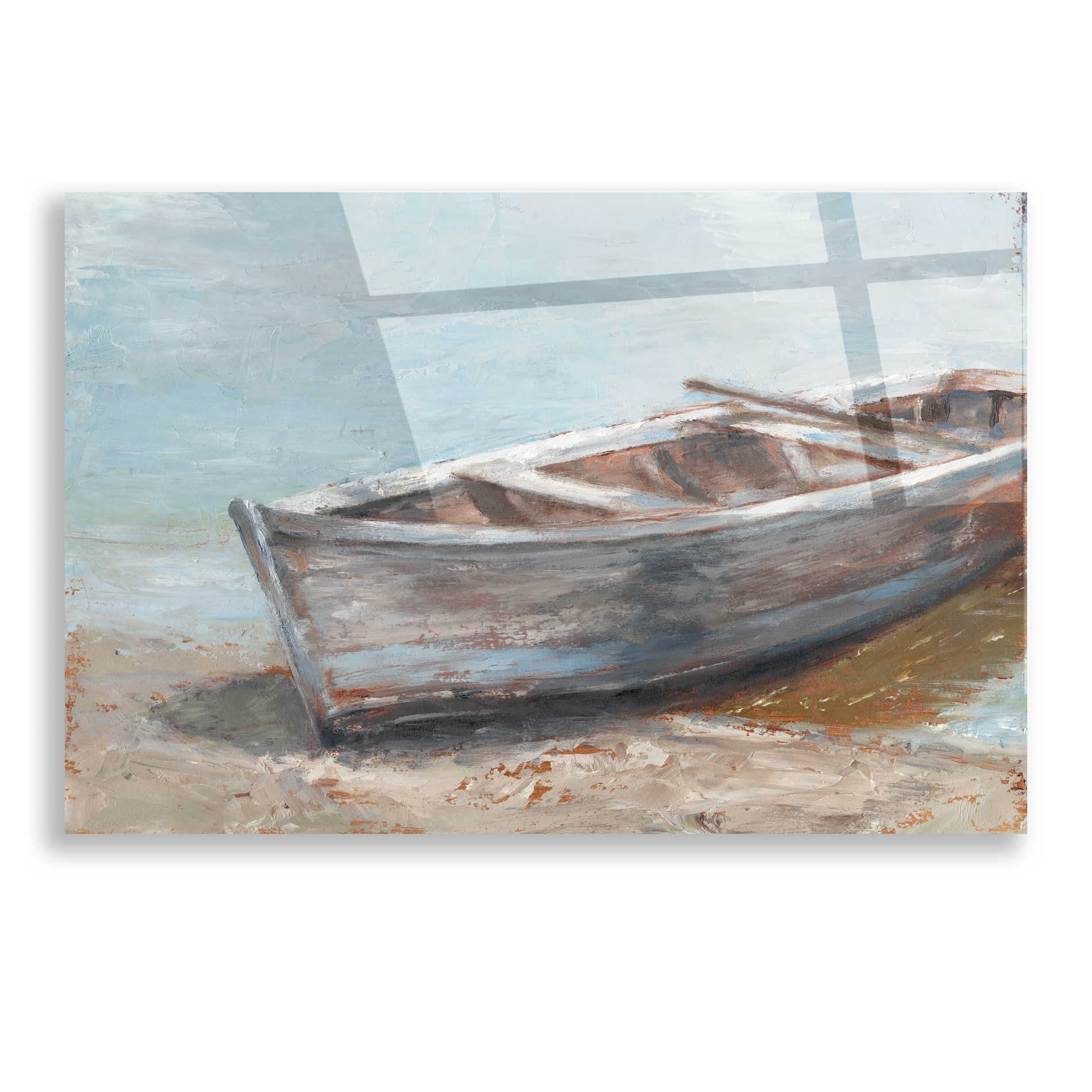 Epic Art 'Whitewashed Boat II' by Ethan Harper, Acrylic Glass Wall Art