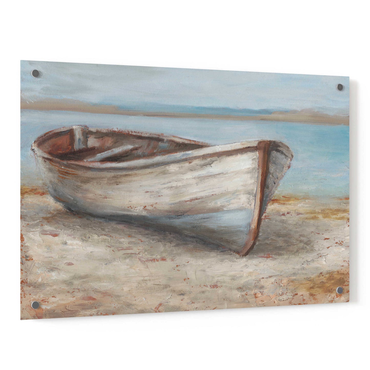 Epic Art 'Whitewashed Boat I' by Ethan Harper, Acrylic Glass Wall Art,36x24