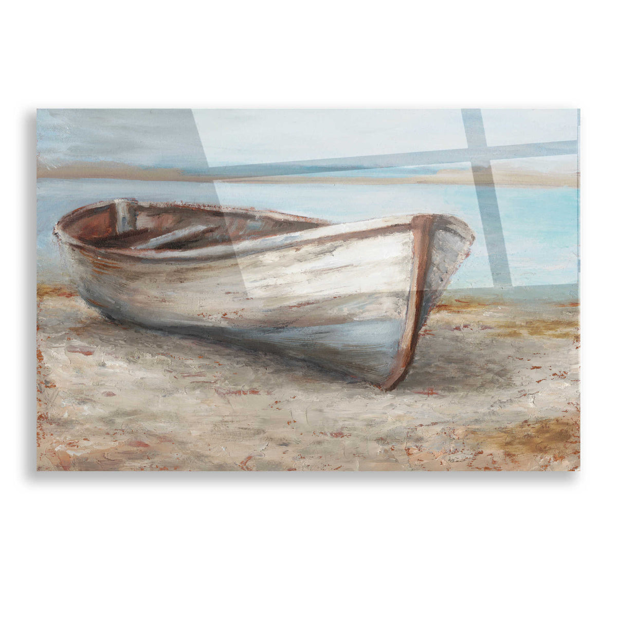 Epic Art 'Whitewashed Boat I' by Ethan Harper, Acrylic Glass Wall Art