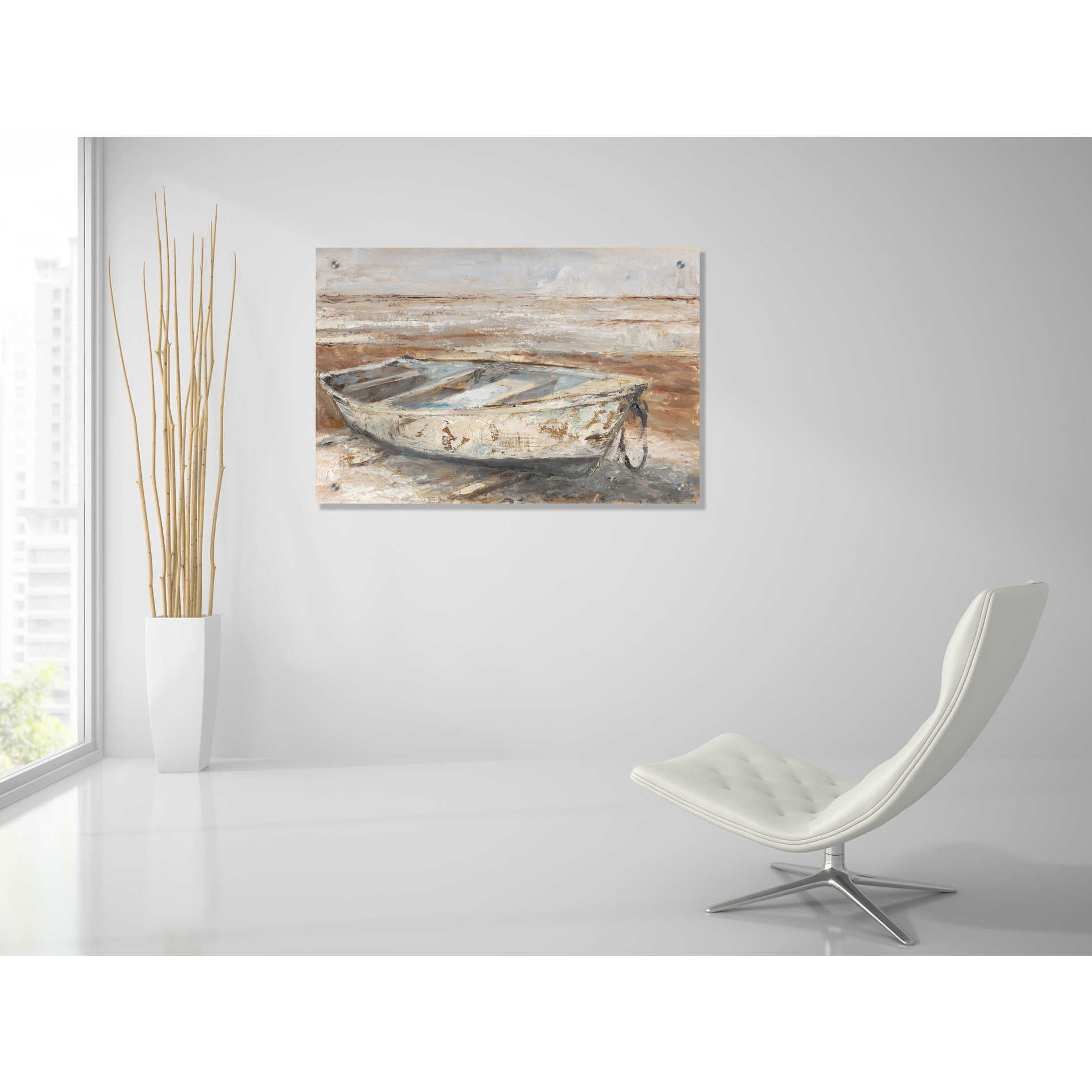 Epic Art 'Weathered Rowboat I' by Ethan Harper, Acrylic Glass Wall Art,36x24
