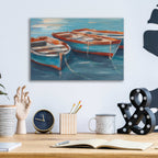 Epic Art 'Tethered Row Boats II' by Ethan Harper, Acrylic Glass Wall Art,16x12