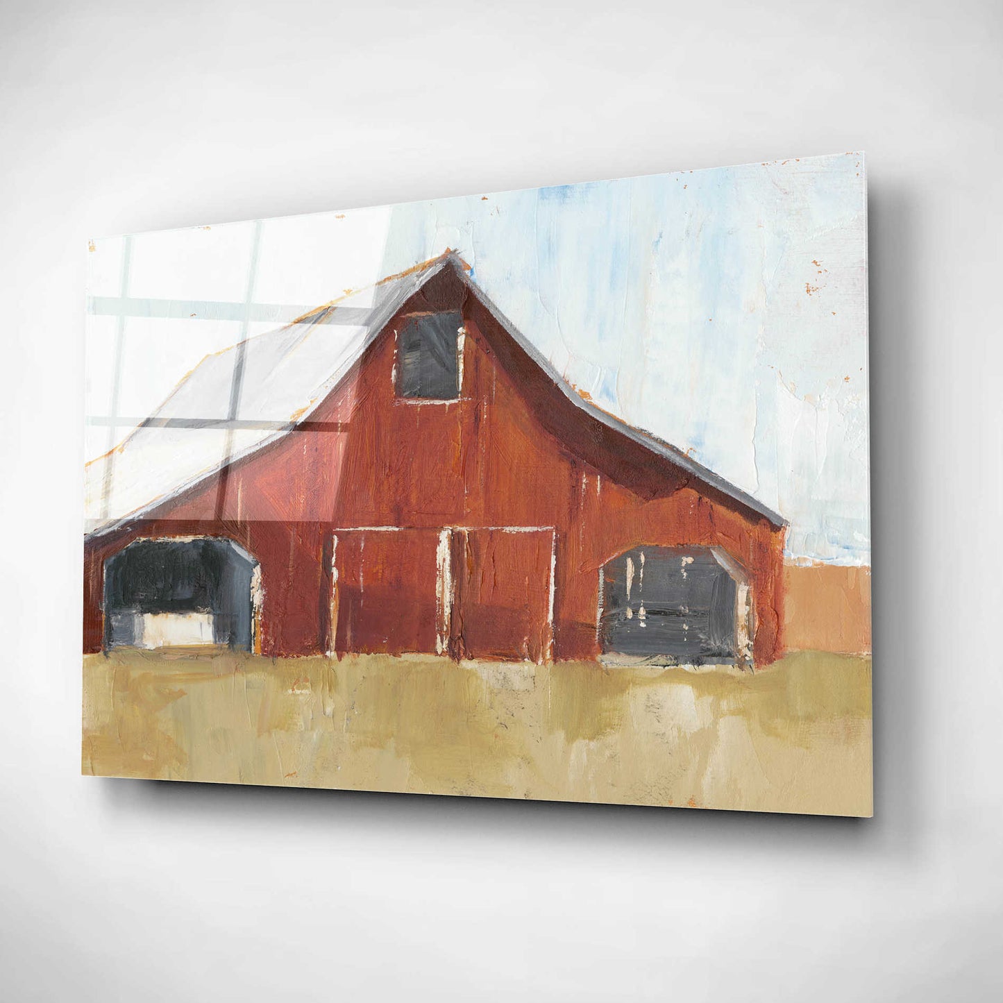 Epic Art 'Rustic Red Barn I' by Ethan Harper, Acrylic Glass Wall Art,16x12