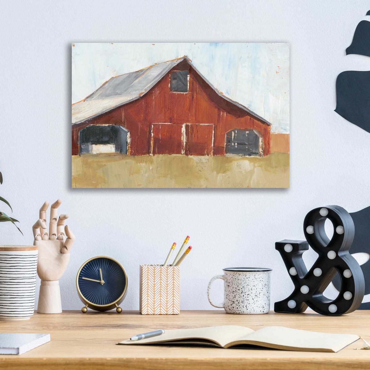 Epic Art 'Rustic Red Barn I' by Ethan Harper, Acrylic Glass Wall Art,16x12