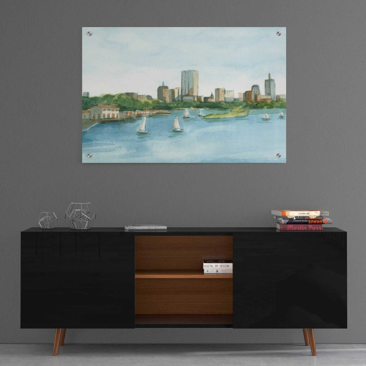 Epic Art 'Plein Air Cityscape II' by Ethan Harper, Acrylic Glass Wall Art,36x24