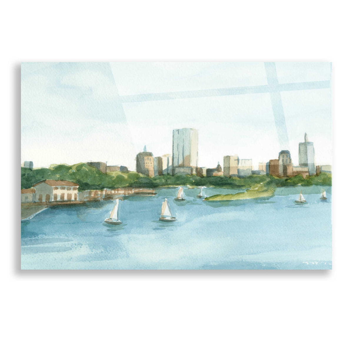 Epic Art 'Plein Air Cityscape II' by Ethan Harper, Acrylic Glass Wall Art