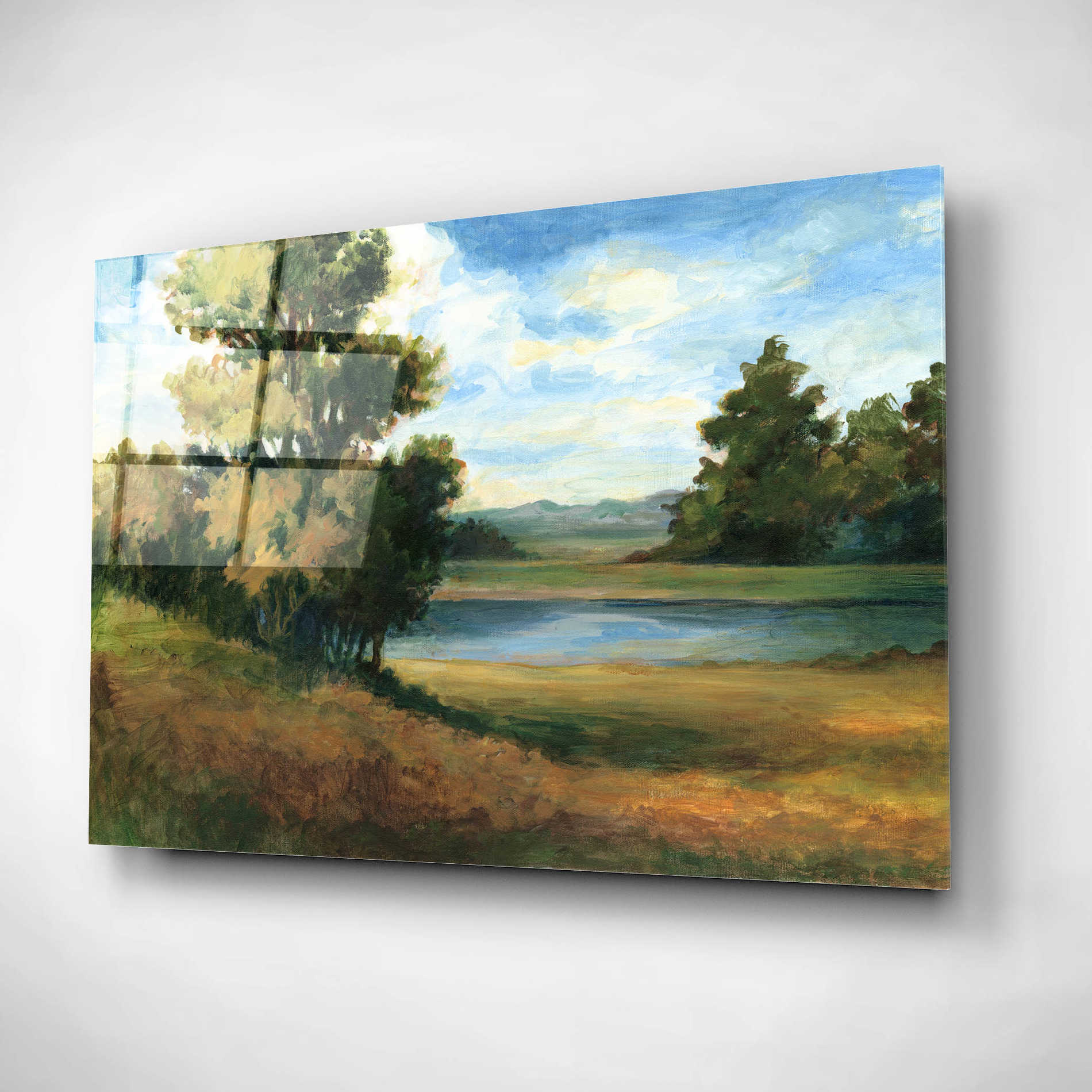 Epic Art 'Auburn Meadow' by Ethan Harper, Acrylic Glass Wall Art,16x12