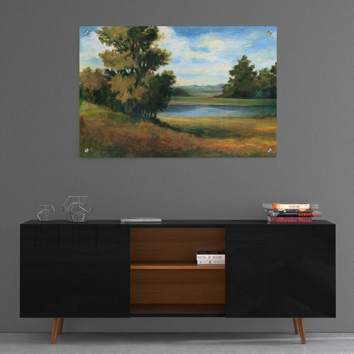 Epic Art 'Auburn Meadow' by Ethan Harper, Acrylic Glass Wall Art,36x24