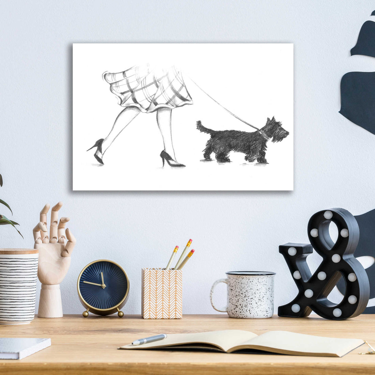 Epic Art 'Perfect Companion II' by Ethan Harper, Acrylic Glass Wall Art,16x12