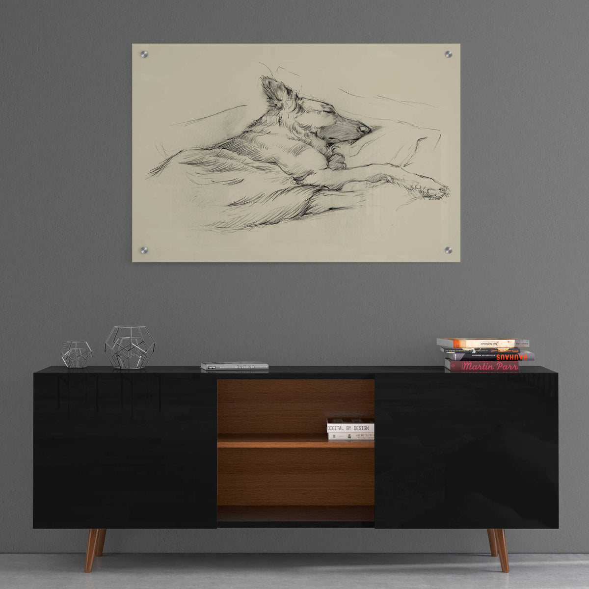 Epic Art 'Dog Days IV' by Ethan Harper, Acrylic Glass Wall Art,36x24