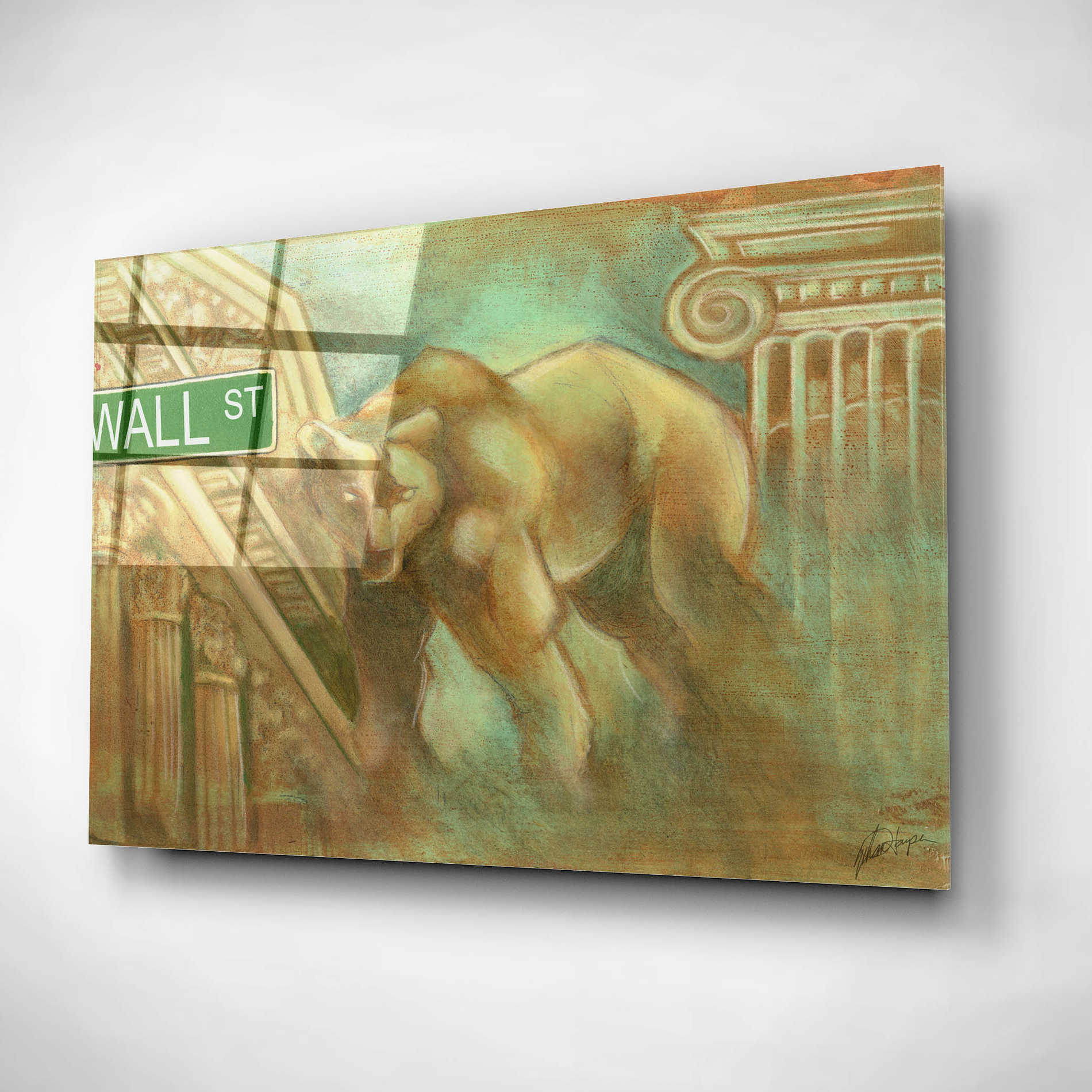 Epic Art 'Bear Market' by Ethan Harper, Acrylic Glass Wall Art,24x16