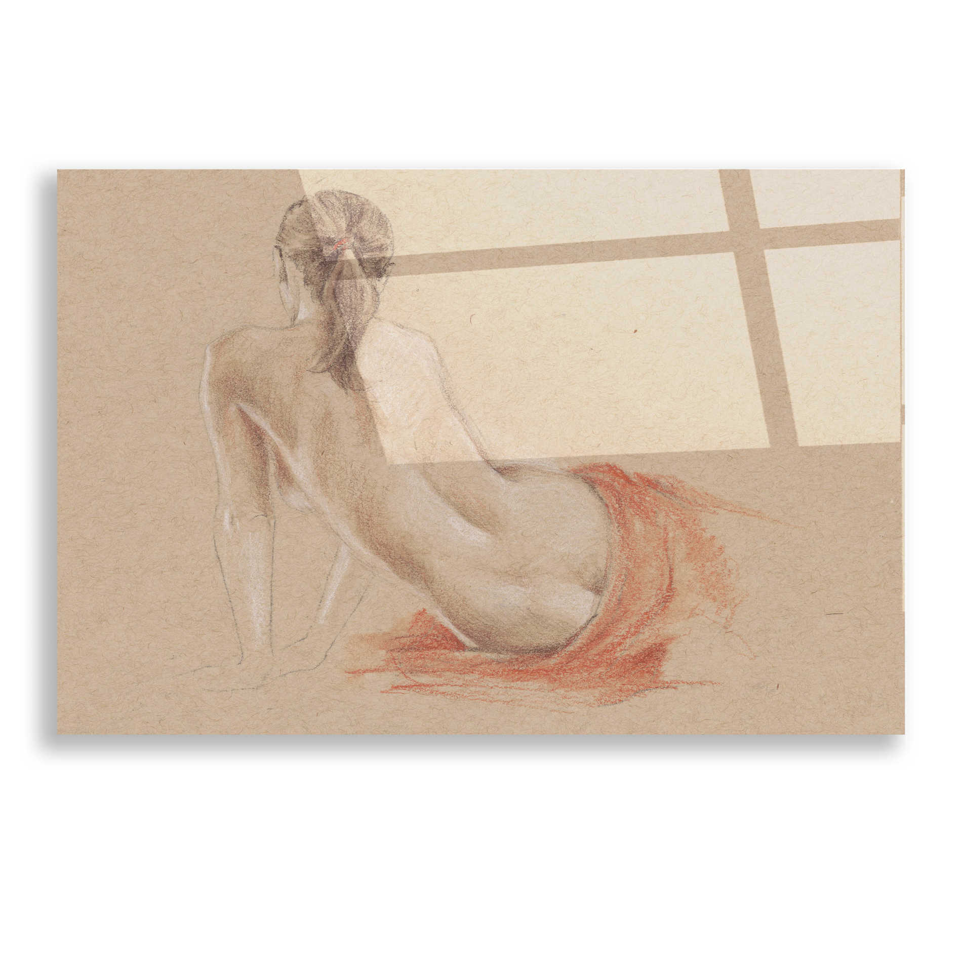 Epic Art 'Classical Figure Study II' by Ethan Harper, Acrylic Glass Wall Art,16x12
