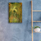 Epic Art 'Grunge Bitcoin' by Steve Hunziker, Acrylic Glass Wall Art,16x24