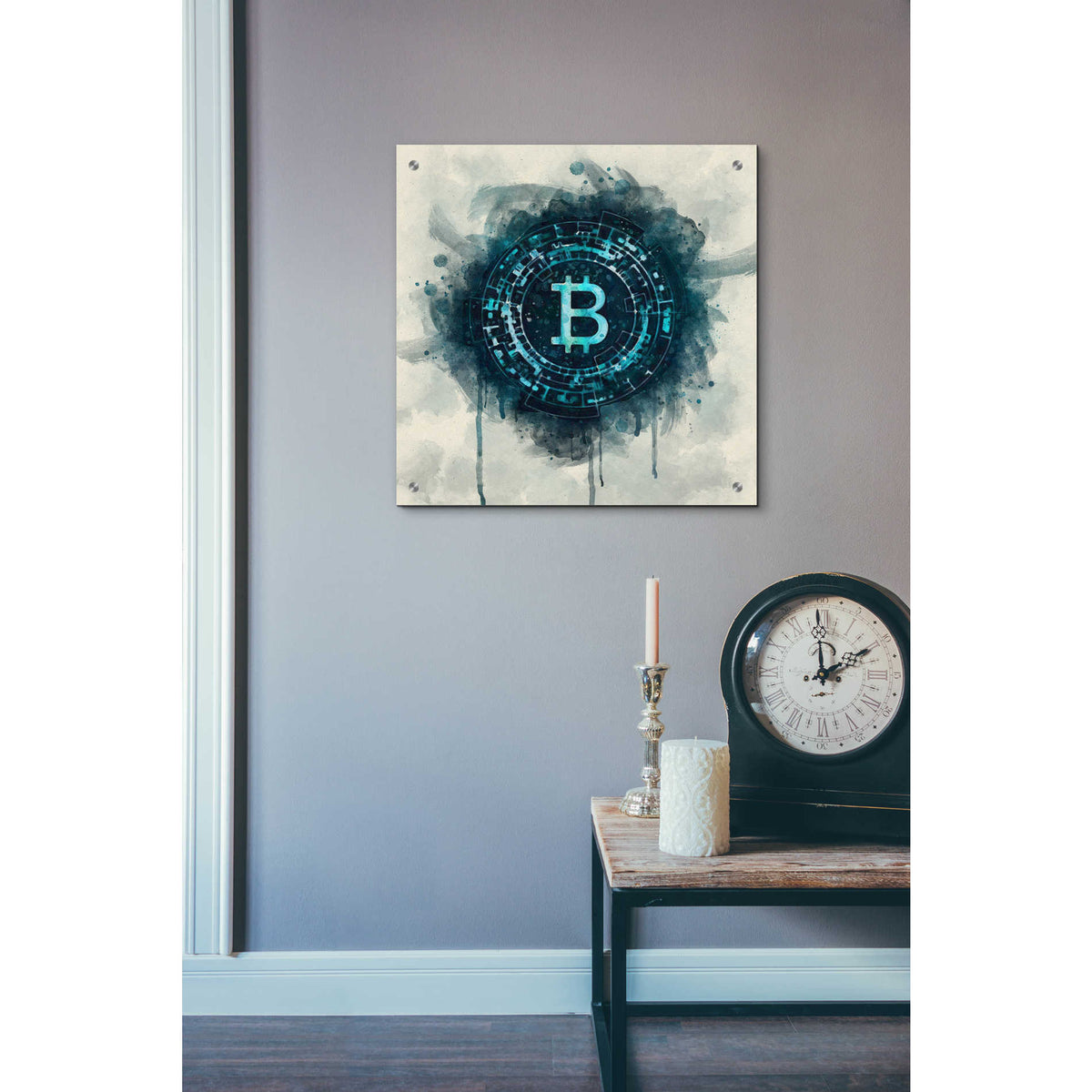 Epic Art 'Bitcoin Era' by Surma and Guillen, Acrylic Glass Wall Art,24x24