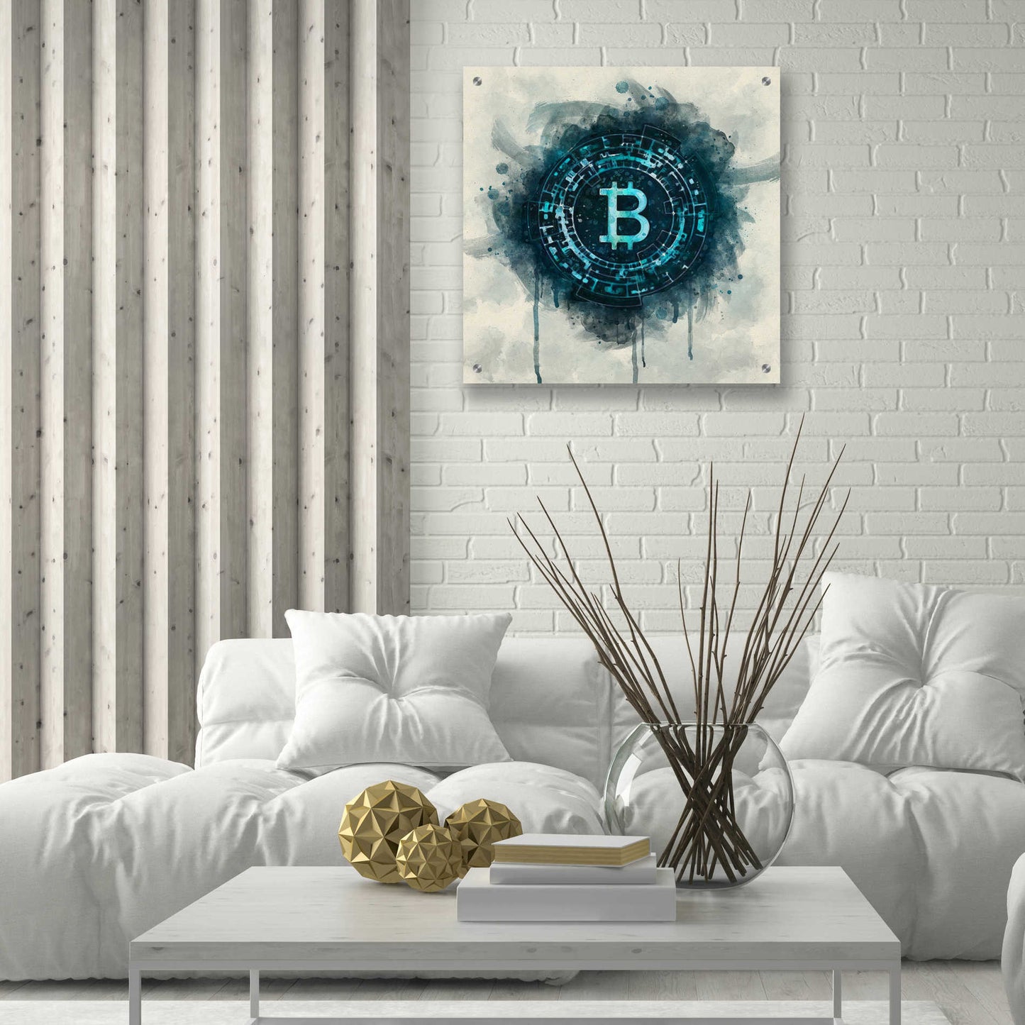 Epic Art 'Bitcoin Era' by Surma and Guillen, Acrylic Glass Wall Art,24x24