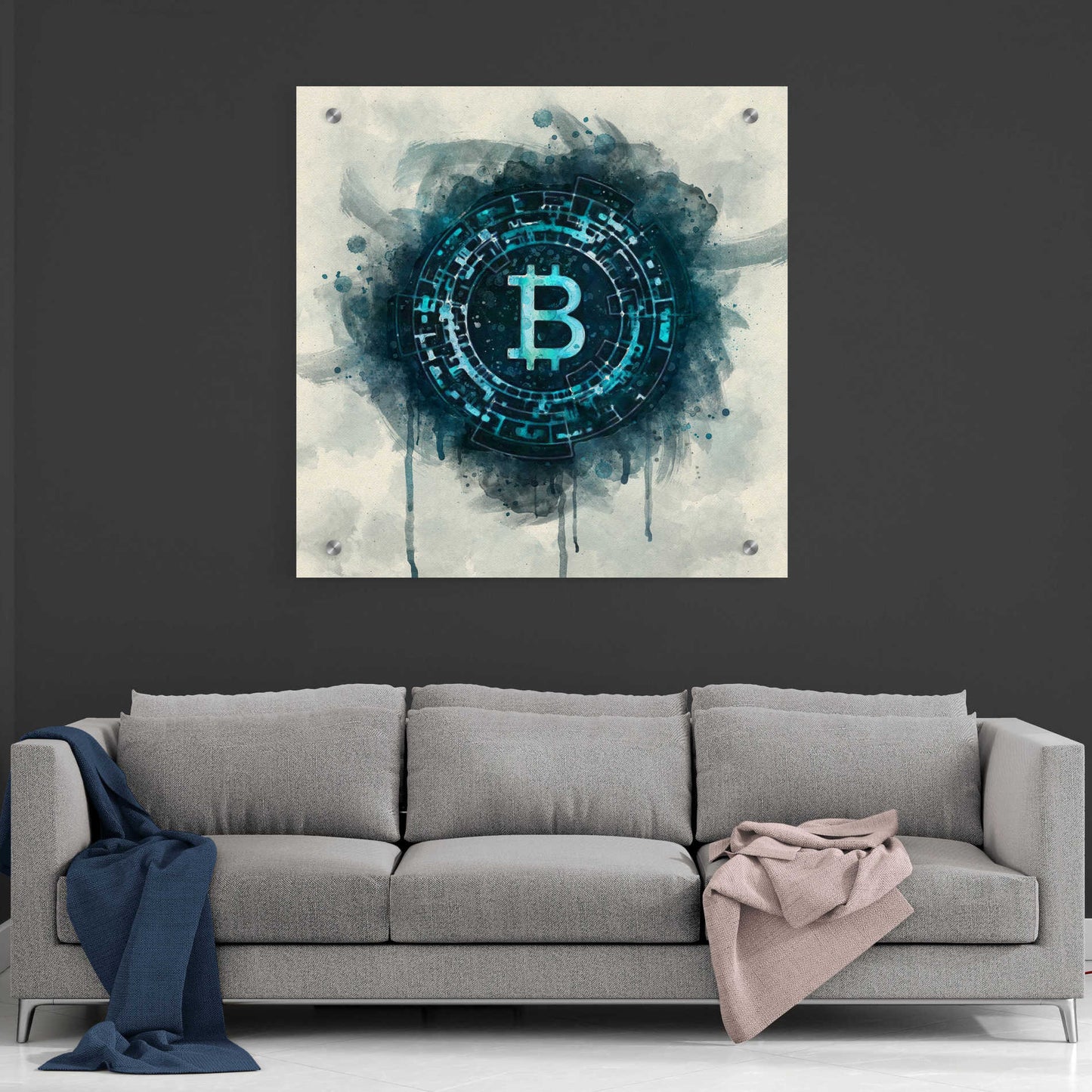 Epic Art 'Bitcoin Era' by Surma and Guillen, Acrylic Glass Wall Art,36x36