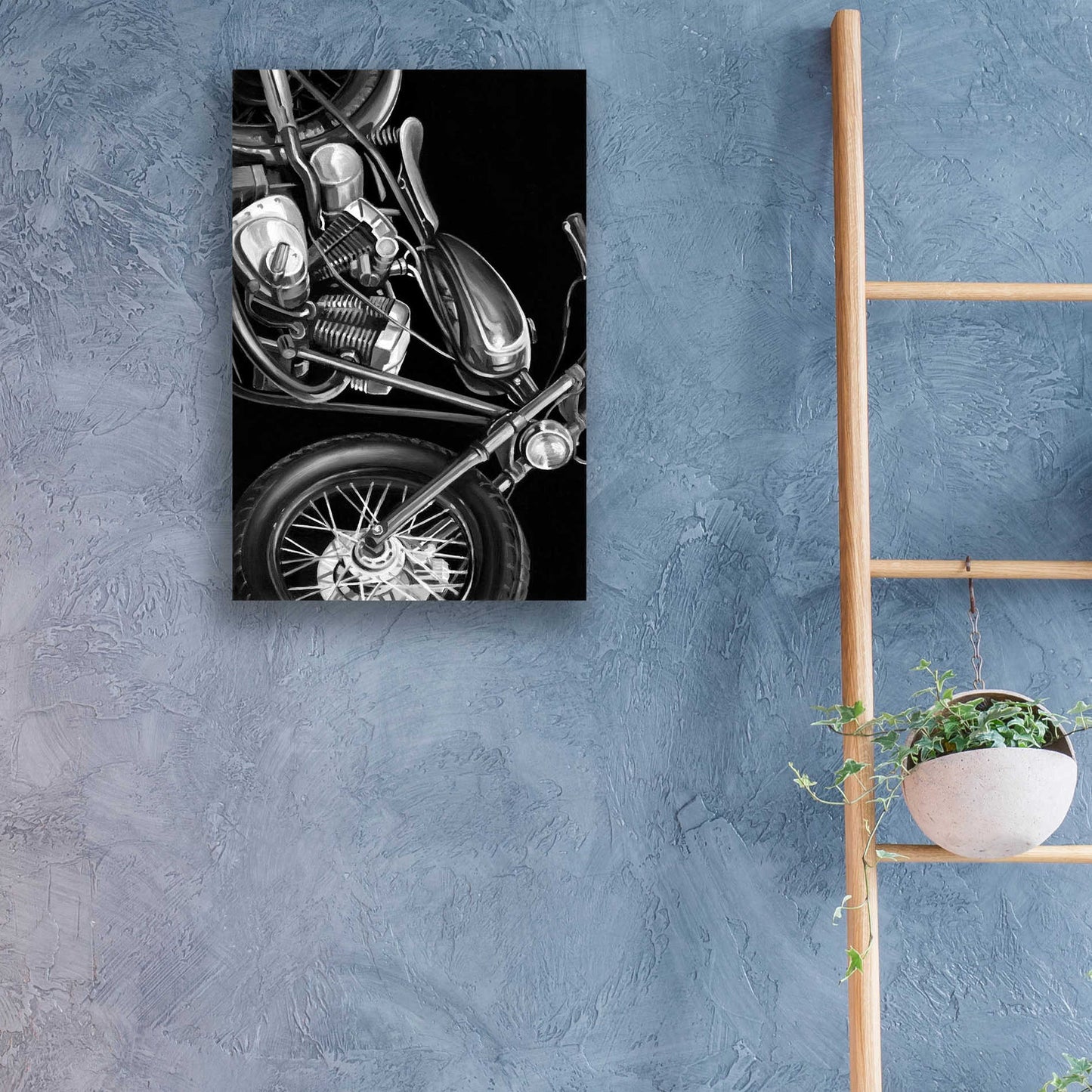 Epic Art 'Vintage Motorcycle I' by Ethan Harper, Acrylic Glass Wall Art,16x24