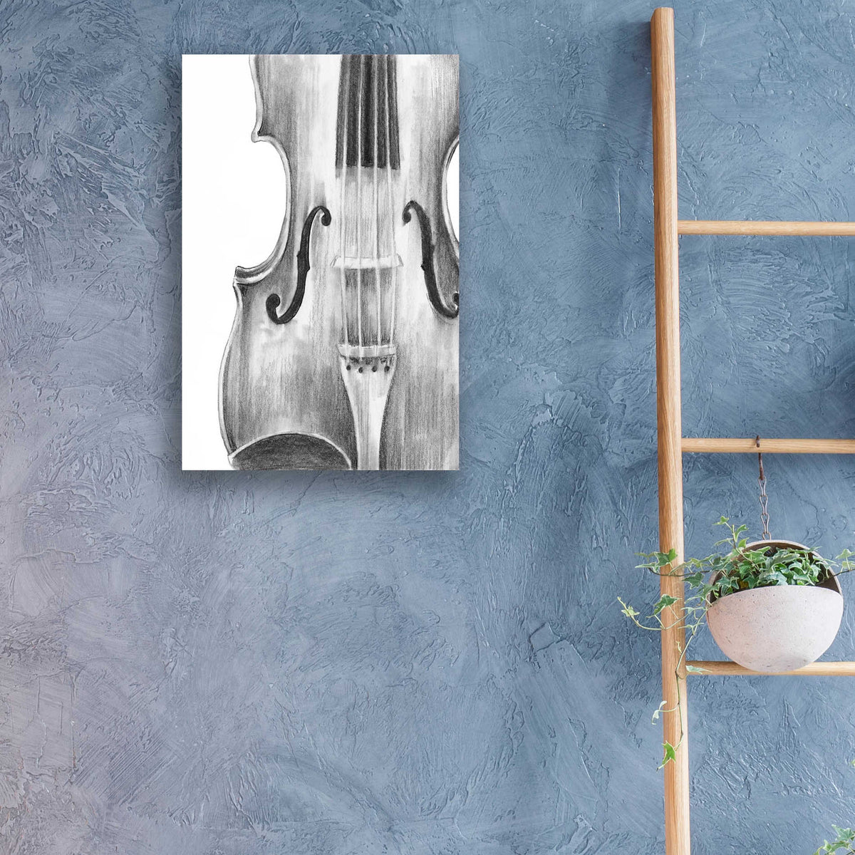 Epic Art 'Stringed Instrument Study I' by Ethan Harper, Acrylic Glass Wall Art,16x24