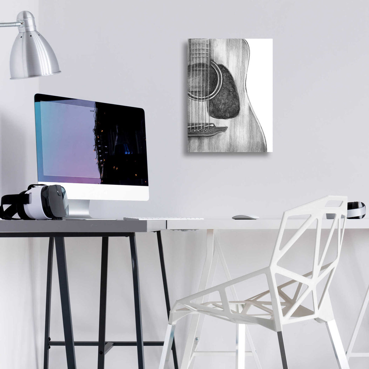 Epic Art 'Stringed Instrument Study III' by Ethan Harper, Acrylic Glass Wall Art,12x16