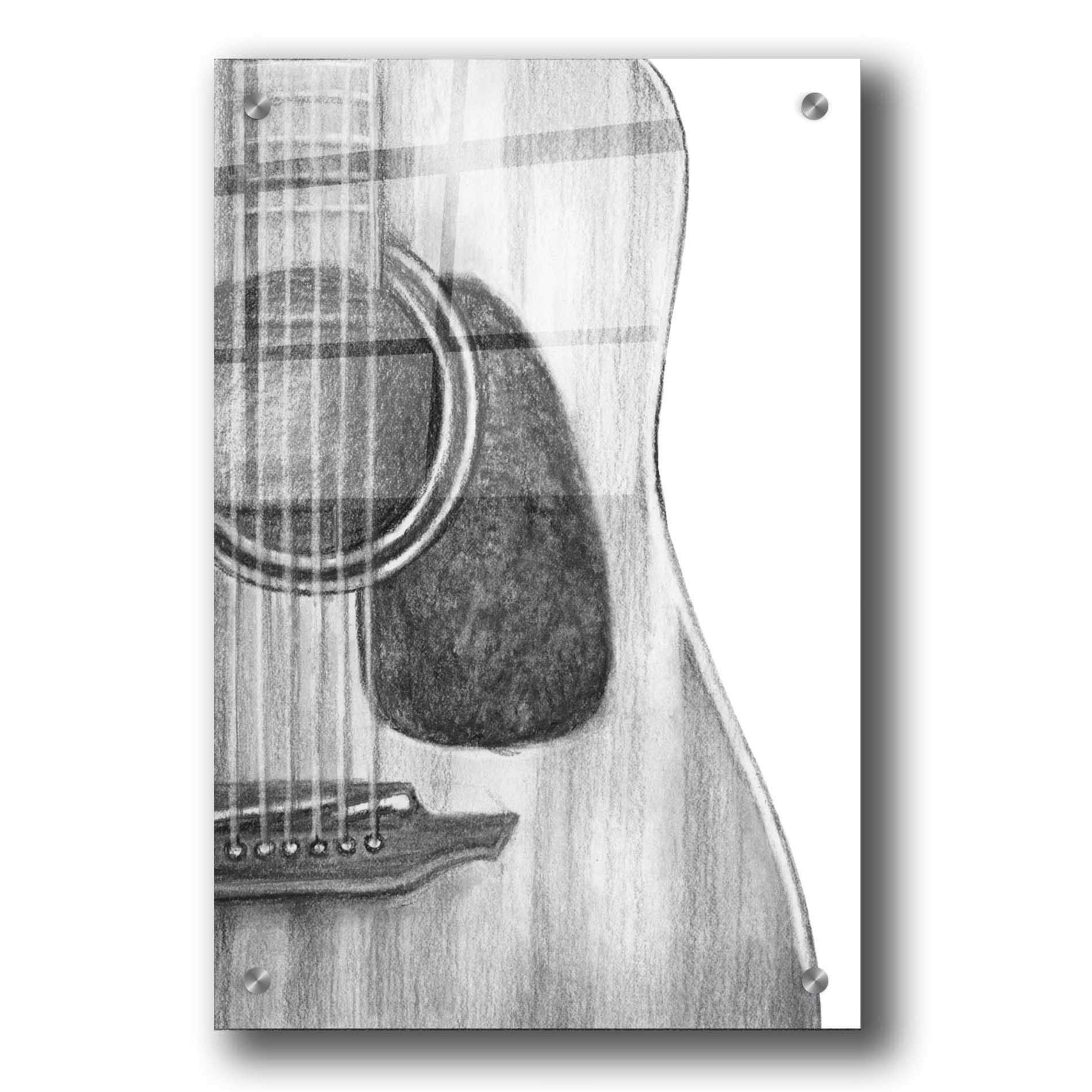 Epic Art 'Stringed Instrument Study III' by Ethan Harper, Acrylic Glass Wall Art,24x36