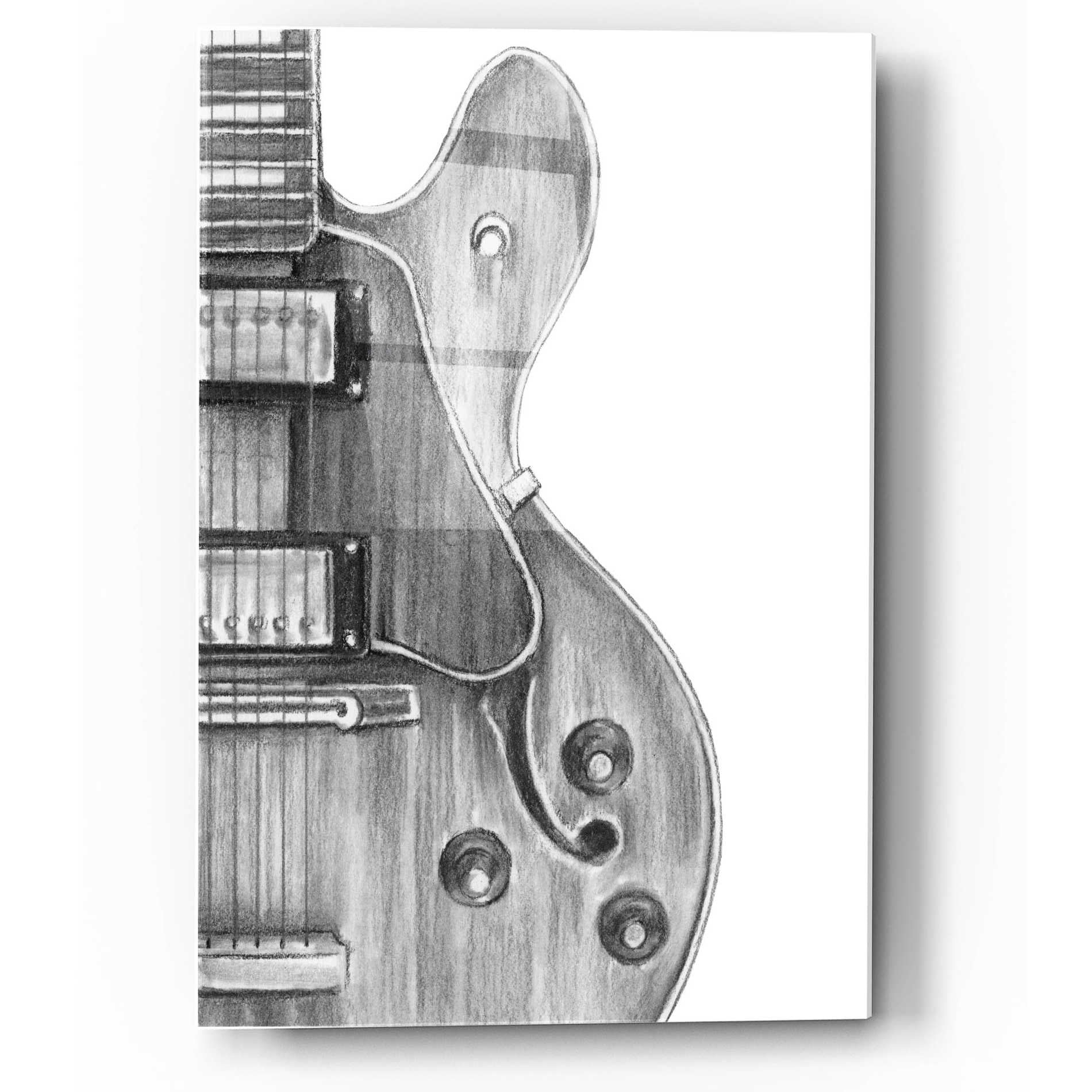 Epic Art 'Stringed Instrument Study IV' by Ethan Harper, Acrylic Glass Wall Art,12x16