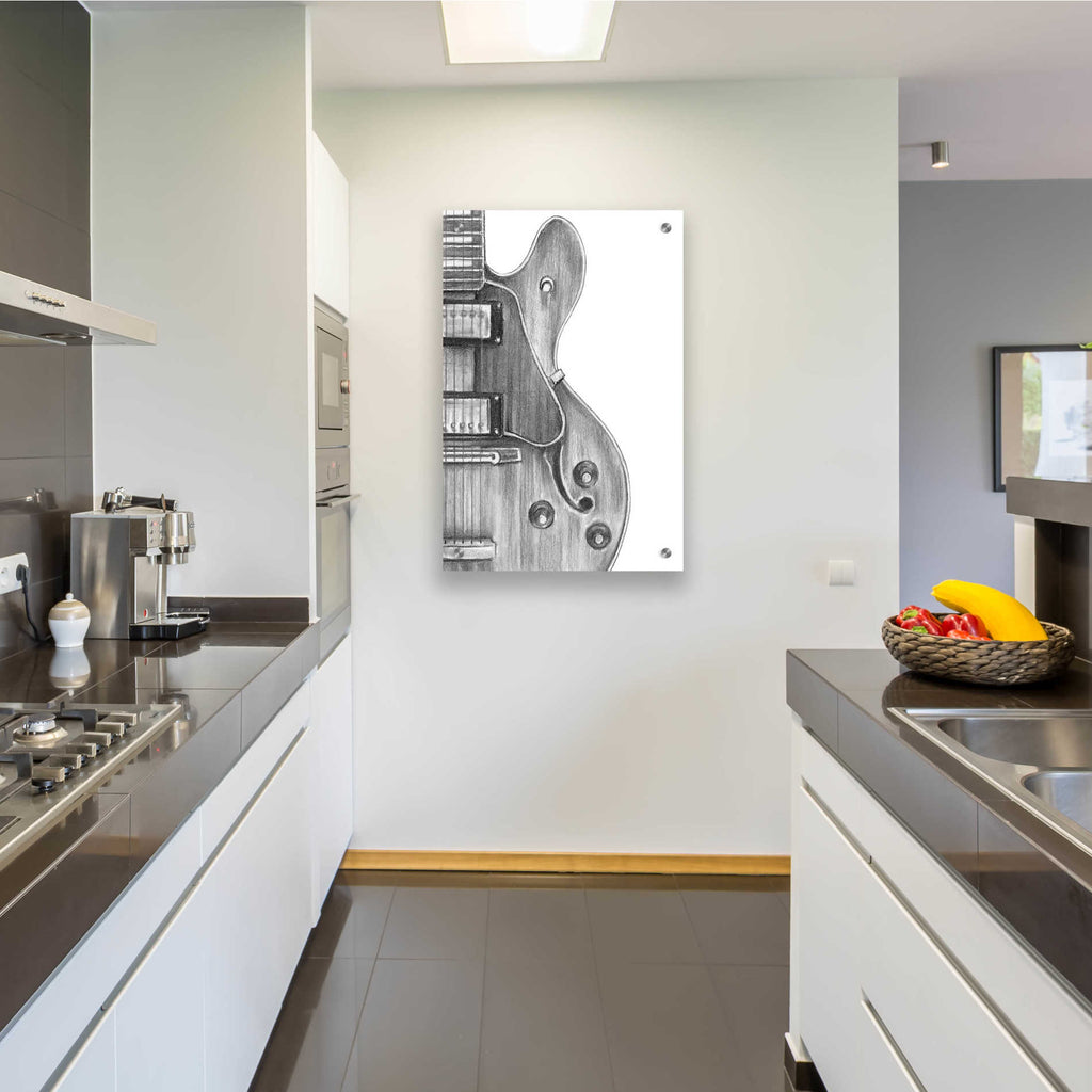 Epic Art 'Stringed Instrument Study IV' by Ethan Harper, Acrylic Glass Wall Art,24x36