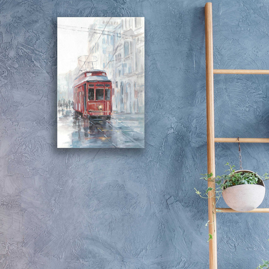 Epic Art 'Watercolor Streetcar Study II' by Ethan Harper, Acrylic Glass Wall Art,16x24