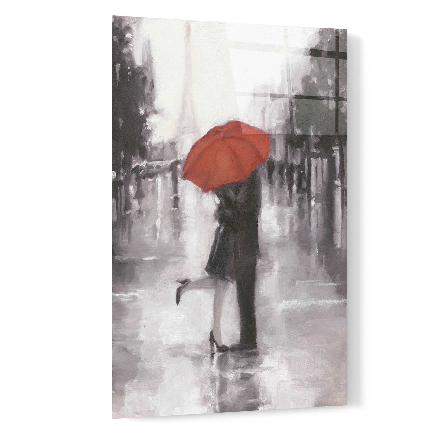 Epic Art 'Caught in the Rain' by Ethan Harper, Acrylic Glass Wall Art,16x24