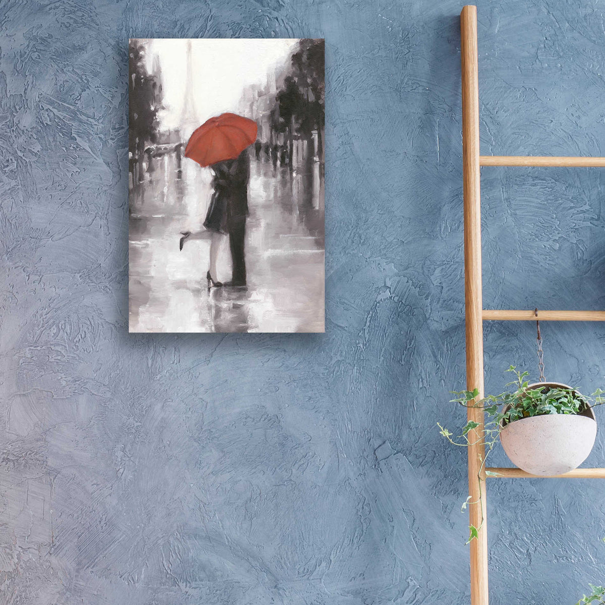 Epic Art 'Caught in the Rain' by Ethan Harper, Acrylic Glass Wall Art,16x24
