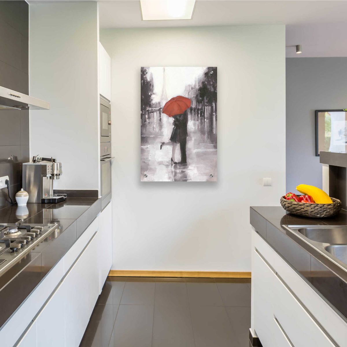 Epic Art 'Caught in the Rain' by Ethan Harper, Acrylic Glass Wall Art,24x36