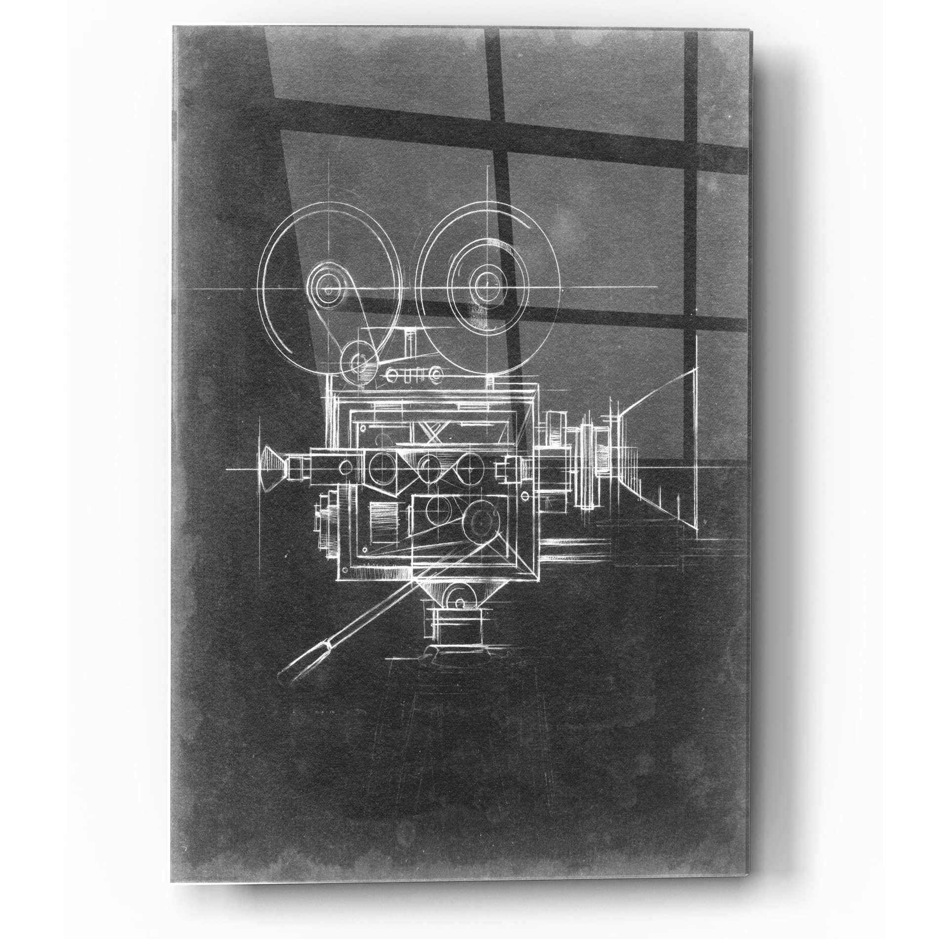 Epic Art 'Camera Blueprints II' by Ethan Harper, Acrylic Glass Wall Art,12x16